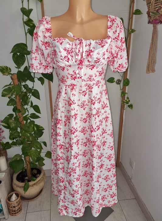 Robe longue fleurie