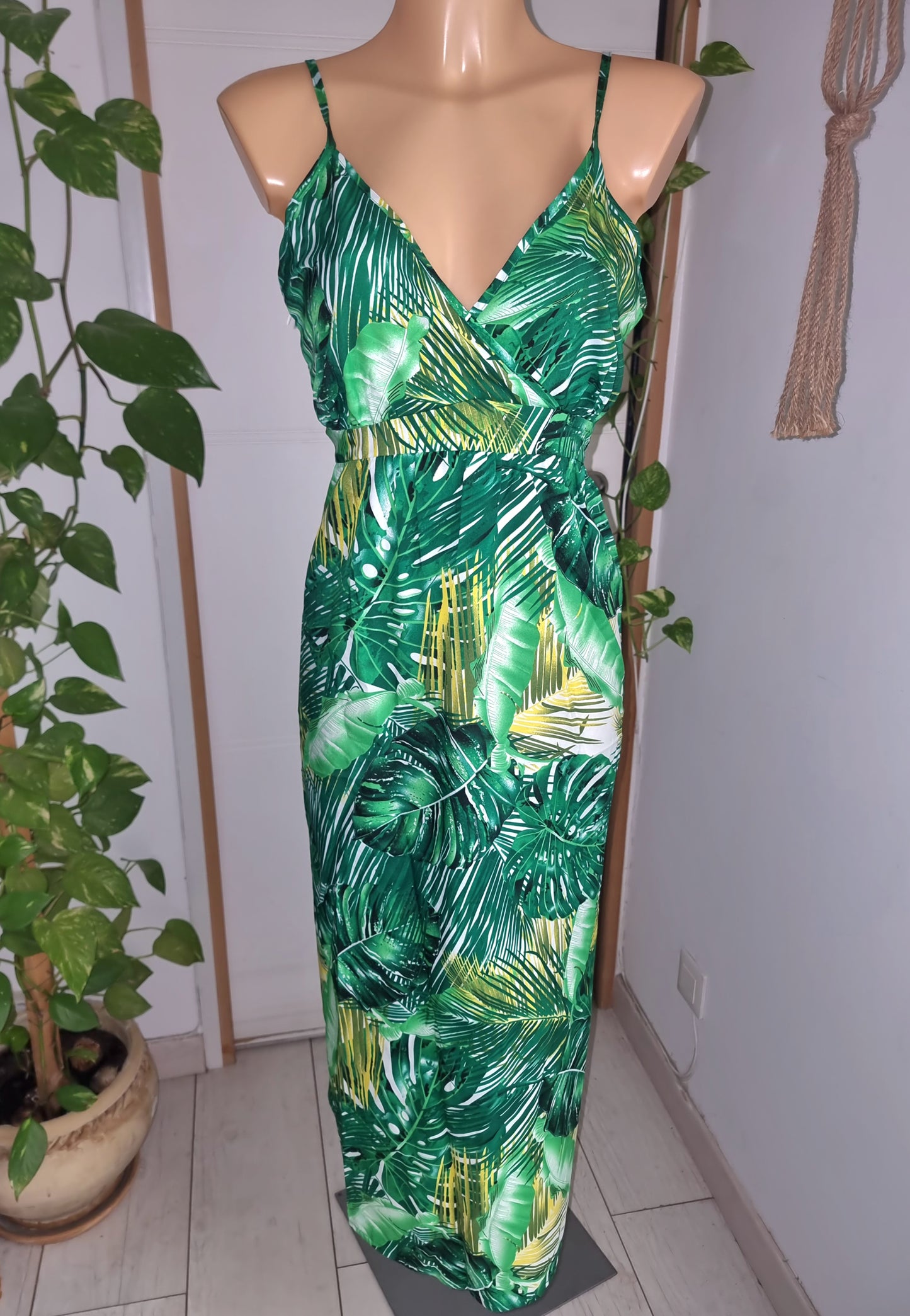 Robe longue tropicale