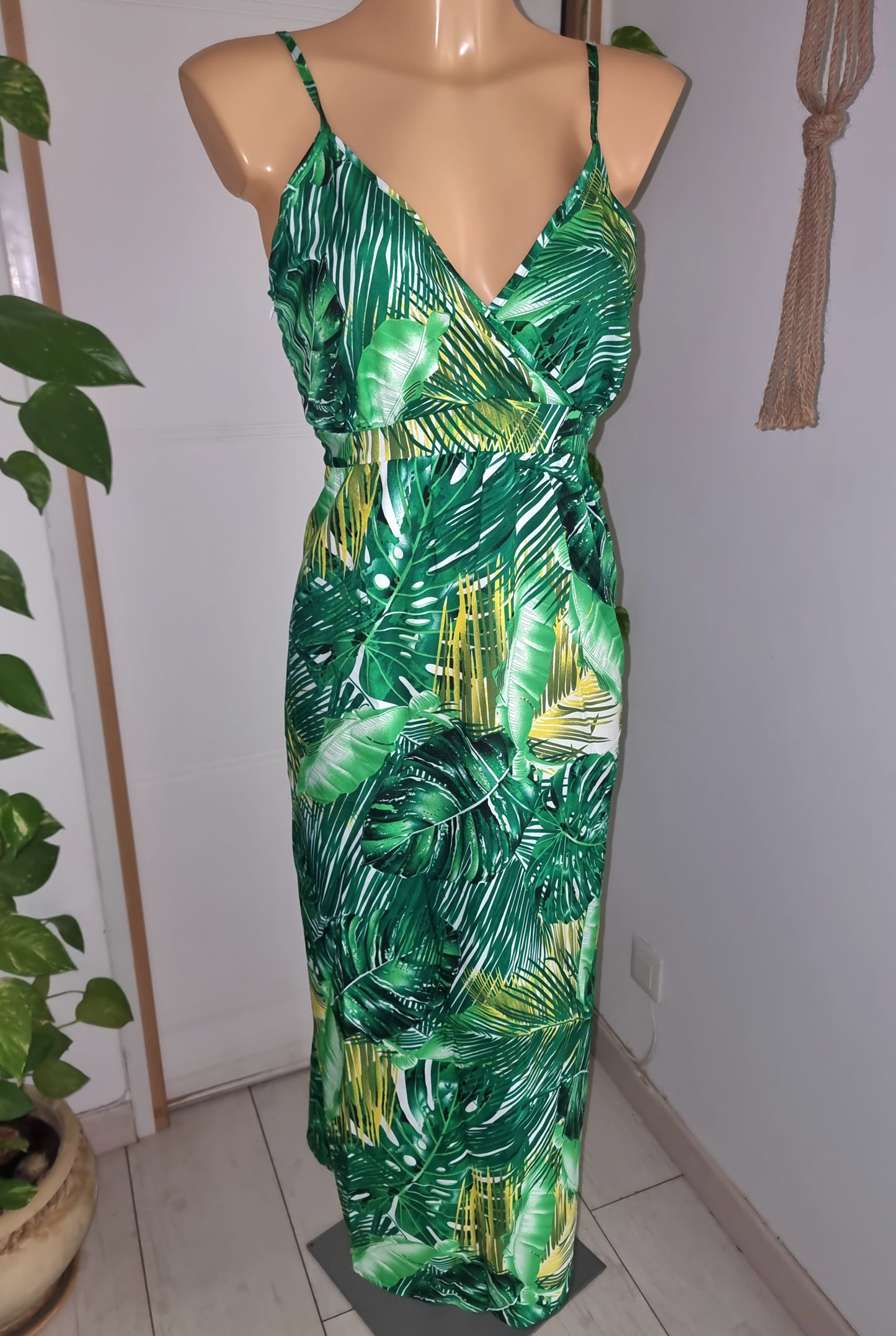 Robe longue tropicale