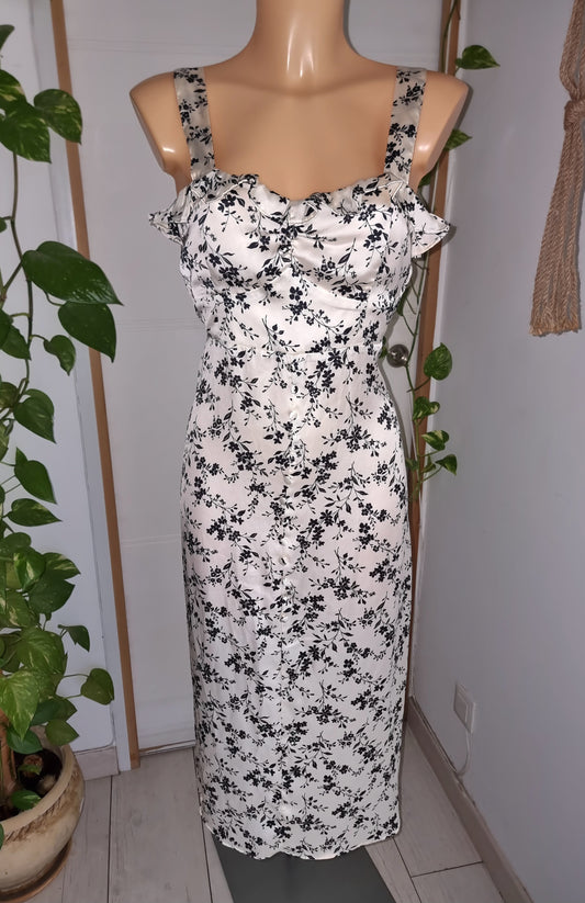 Robe longue satinée Zara