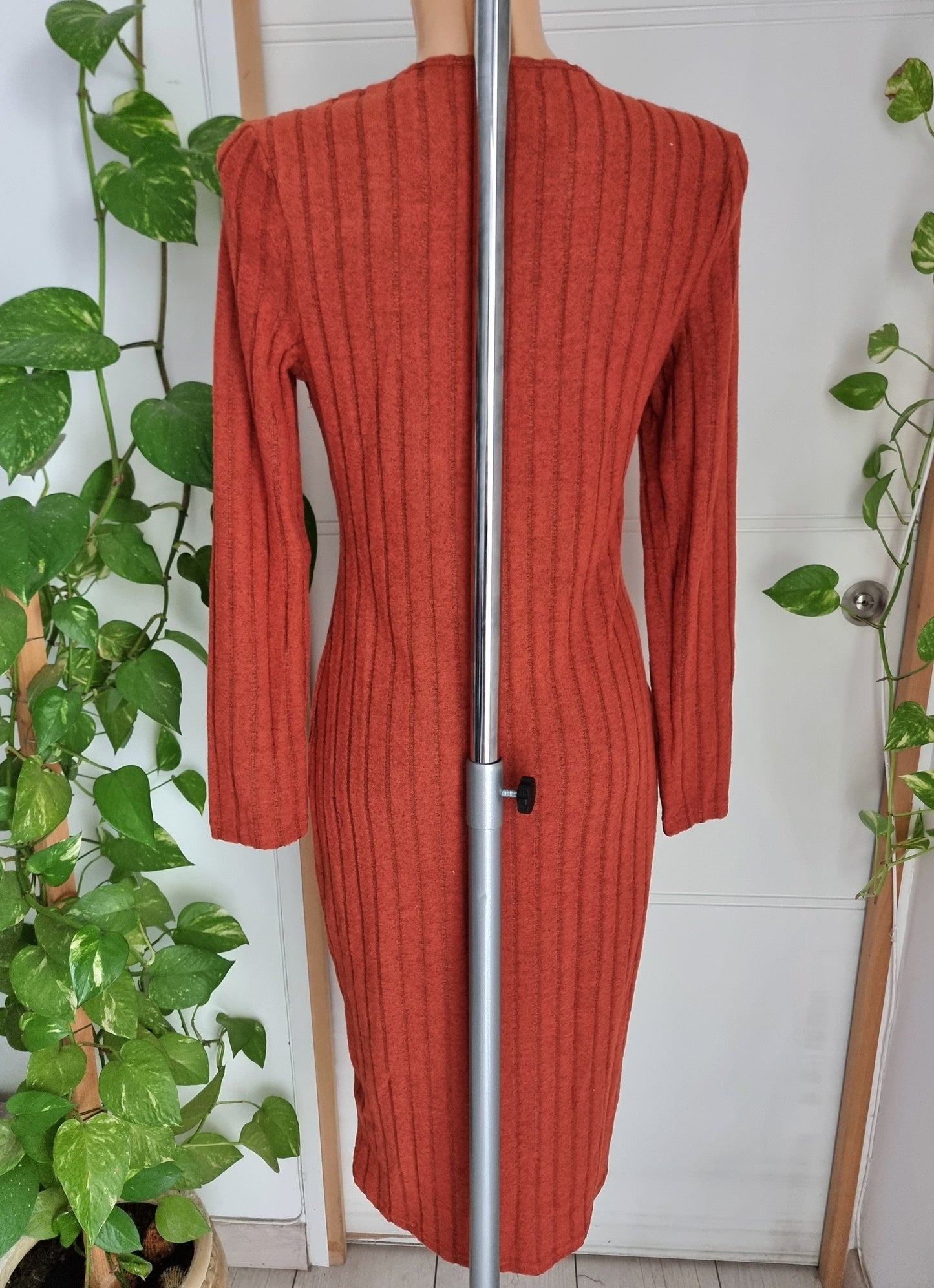 Robe pull cotelée