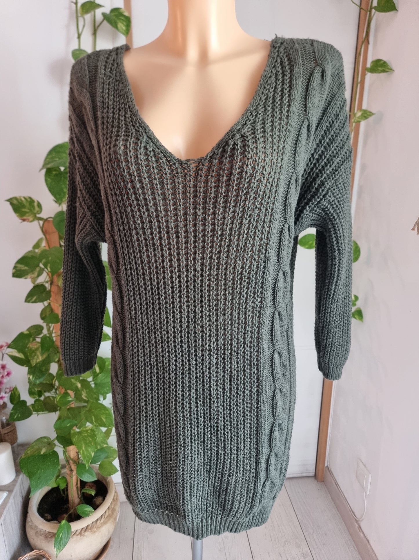 Robe pull dos croisé