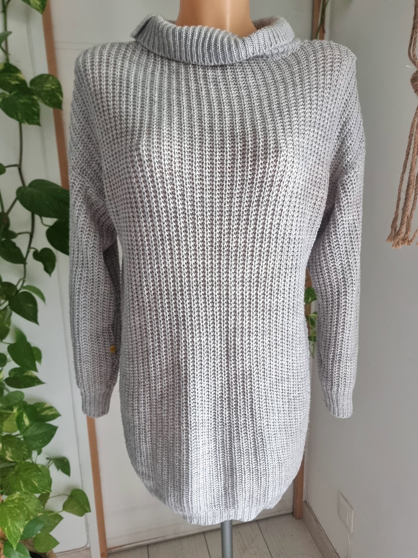 Robe pull cotelée