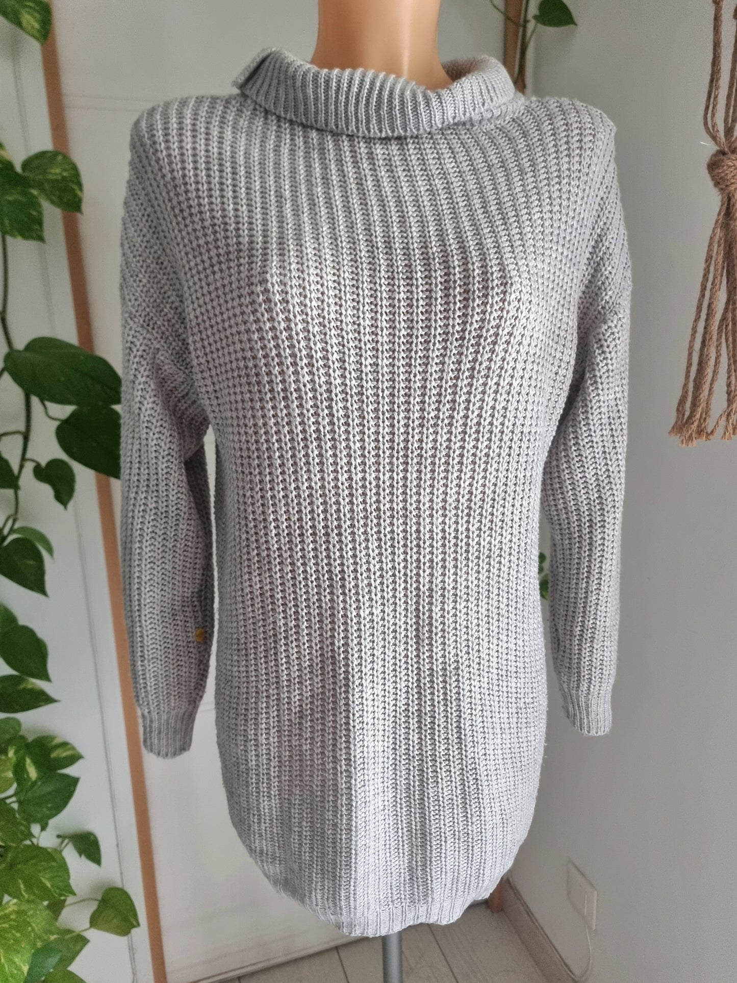 Robe pull cotelée