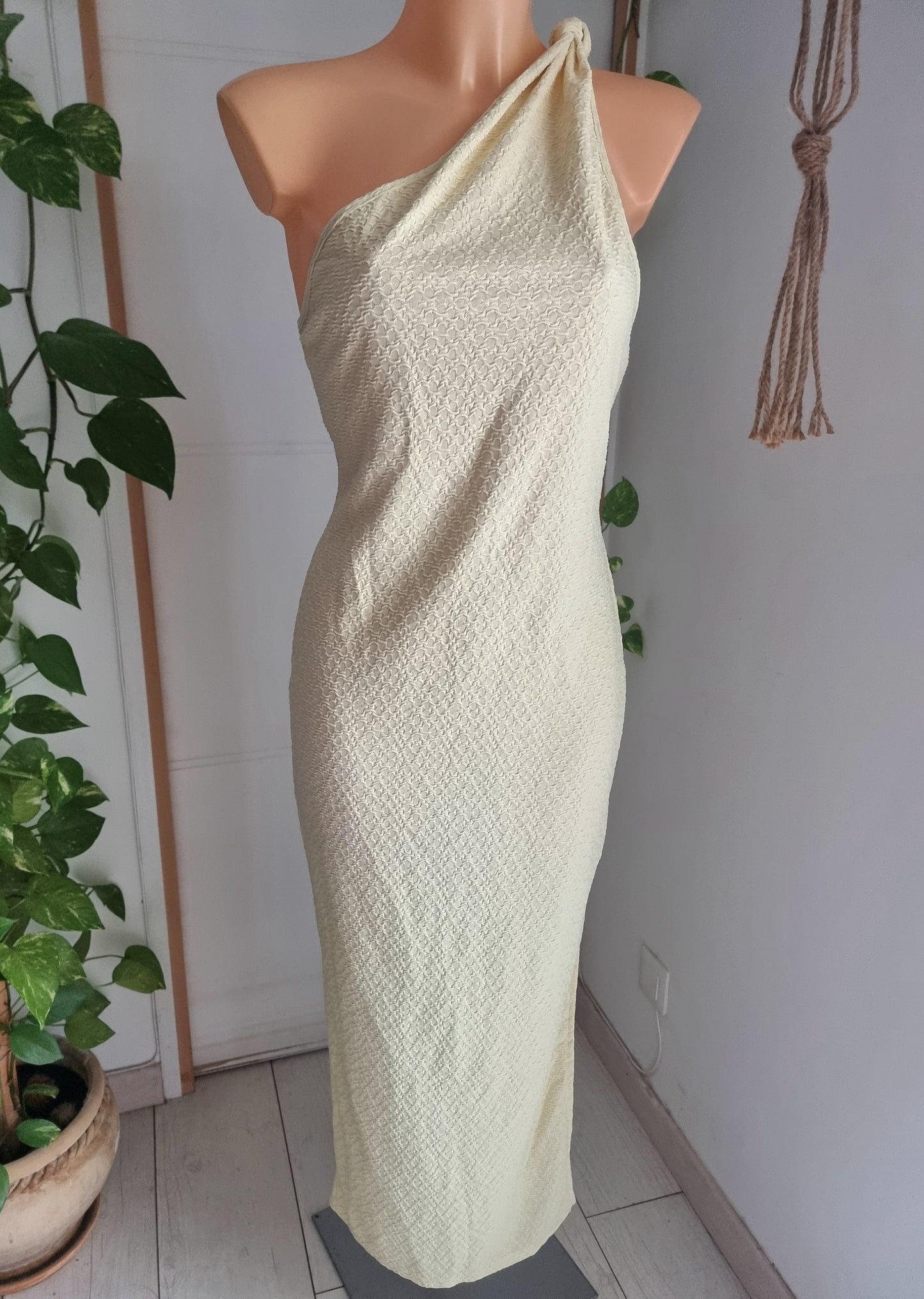 Robe longue asymétrique