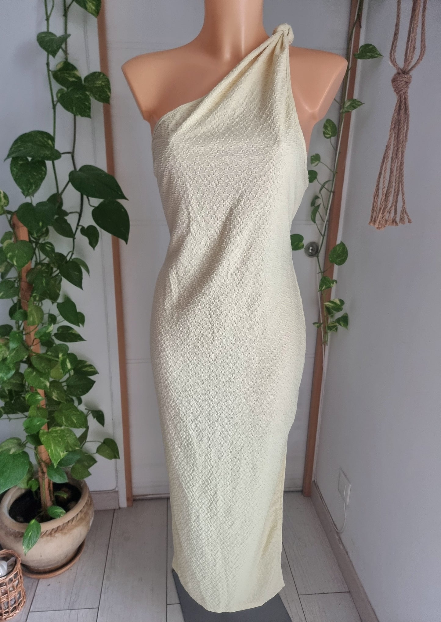 Robe longue asymétrique