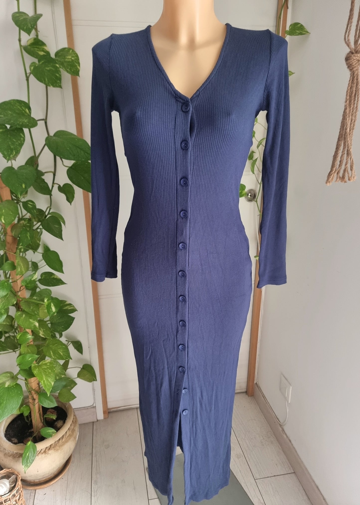 Robe pull boutonnée