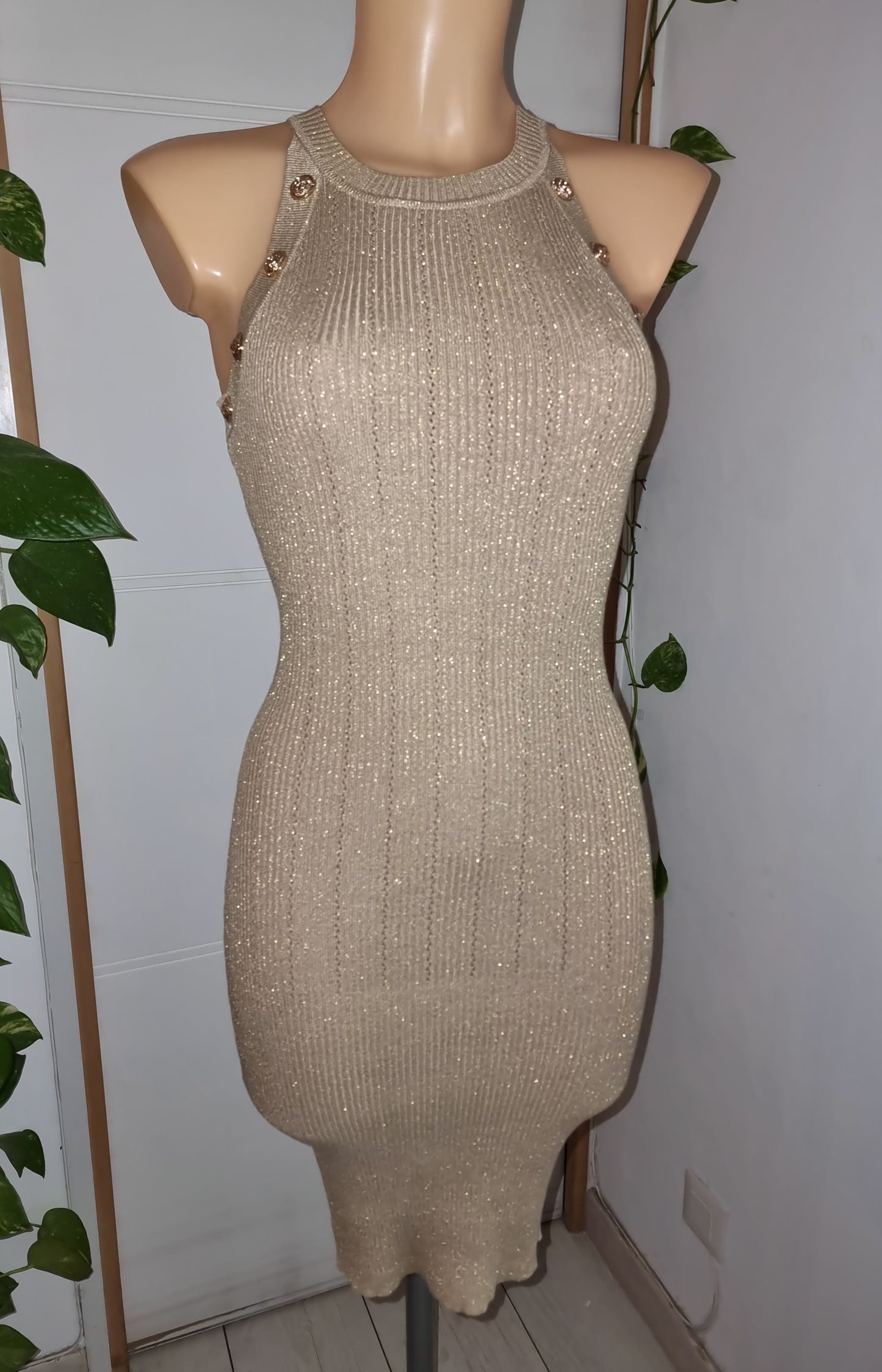 Robe pull pailletée